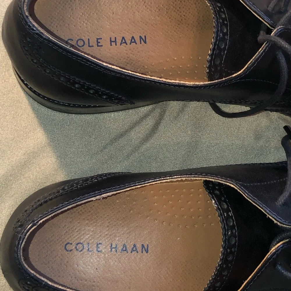 Men’s Cole Haan wing tip dress shoes size 13 - Picture 9 of 16